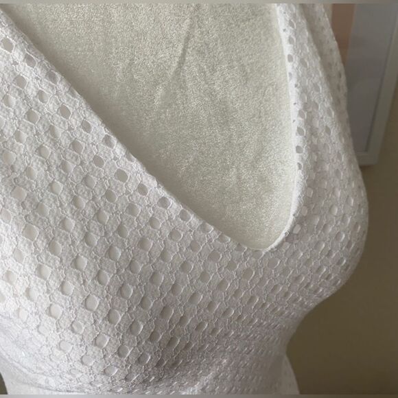 Banana Republic Lace Fit + Flare Midi Dress. - Picture 8 of 14